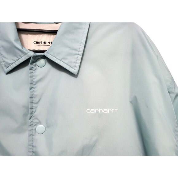 Carhartt WIP Script Coach Jacket Soft Aloe Green - Picture 4 of 14